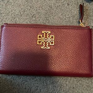Tory Burch burgundy wallet